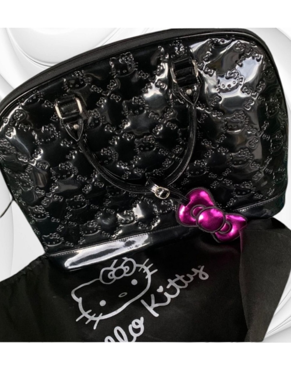 Hello Kitty Black Patent Tote